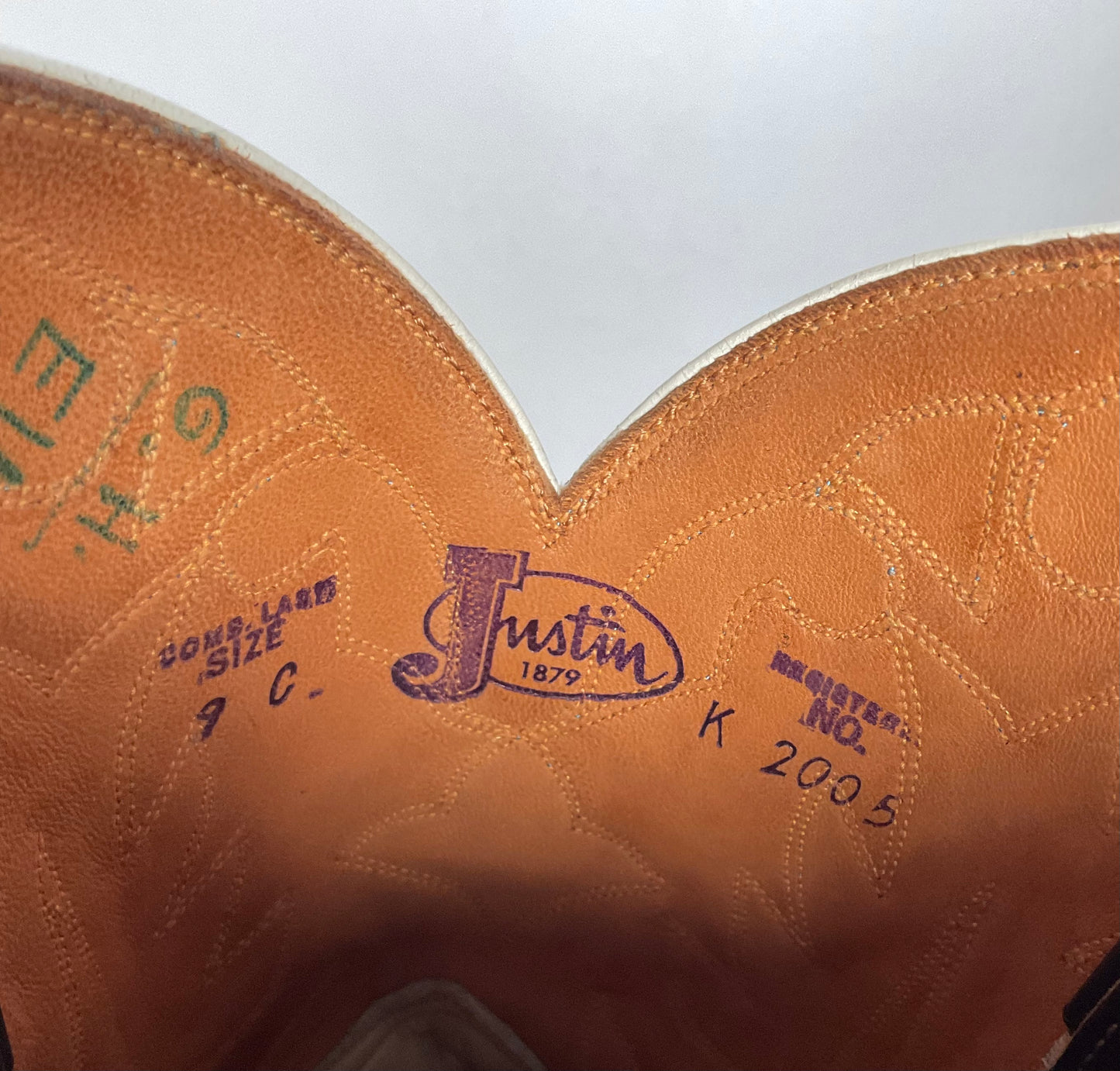 Vintage Justin Pee Wee Cowboy Boots | 1960s | Fort Worth Label | Men’s 9 C