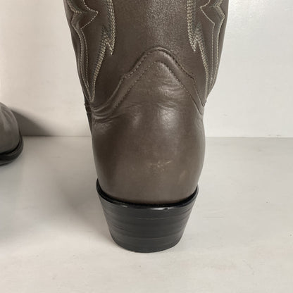 Vintage Nocona Bull Shoulder Cowboy Boots | USA Made | Grey | Men’s 12 D