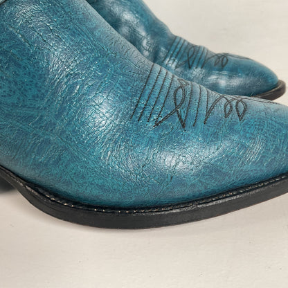 Vintage Hondo Antelope Cowboy Boots | Exotic | Powder Blue | Men’s 11 D