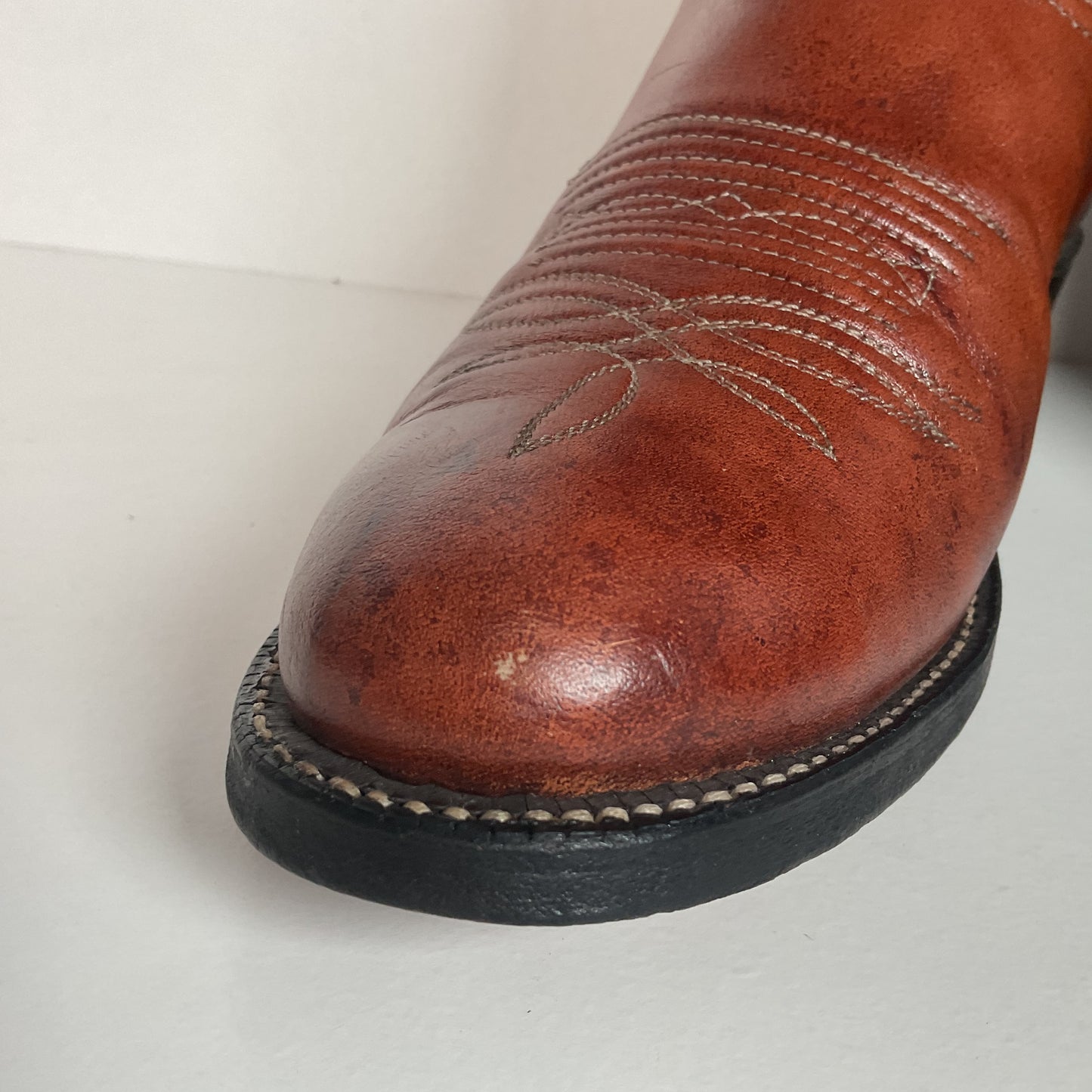 Vintage Tony Lama Cowboy Boots | Chocolate Cow | Men’s 7.5 C | Women’s 8.5