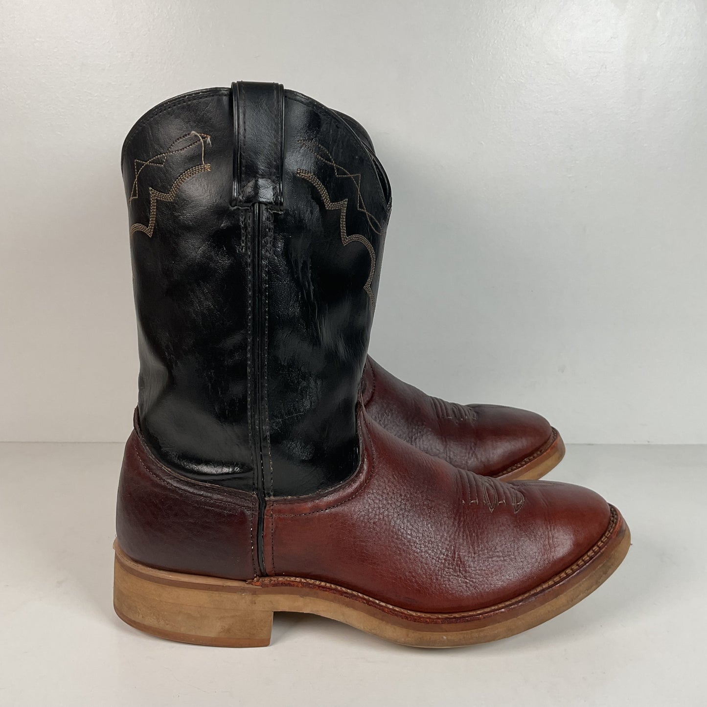Vintage Laredo Crepe Roper Boots | Cowboy | USA Made | Men’s 13 D