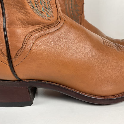 Vintage J. Chisholm Buckskin Cowboy Boots | USA Made | Men’s 13 D