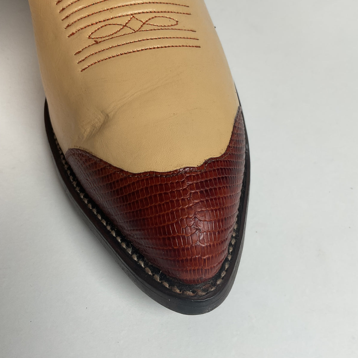 Tony Lama Urban Cowboy Boots | Lizard Wingtip | USA Made | Men’s 11 D