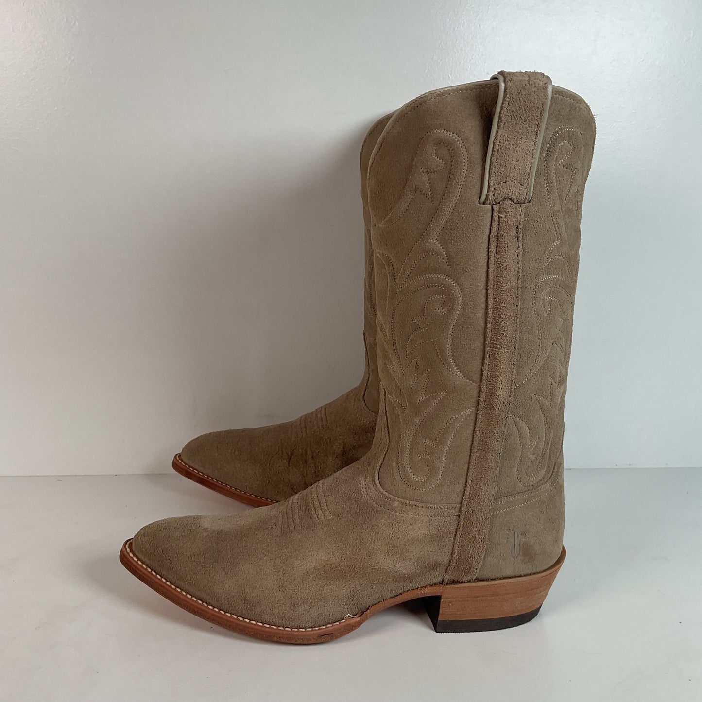 Frye Bruce Suede Cowboy Boots | Rough Out | Women’s 10