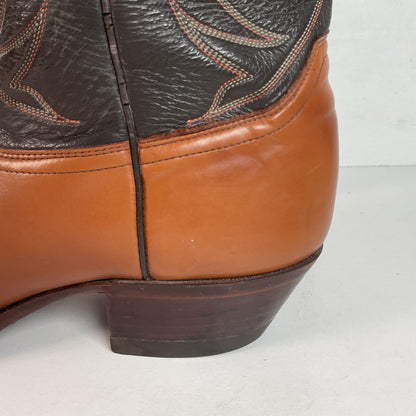 Vintage Justin Cowboy Boots | Calfskin | USA Made | Extra Narrow | Men’s 13 A