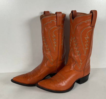 Vintage Tony Lama Cowboy Boots | X Toe | 1950s | Men’s 7.5 D
