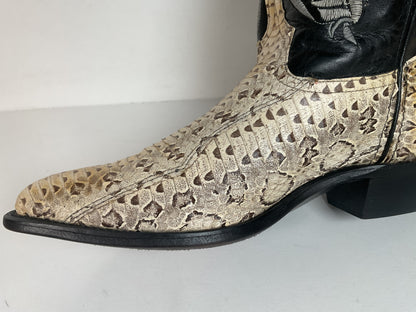 Vintage Code West Viper Snakeskin Cowgirl Boots | Exotic | Women’s 9 M