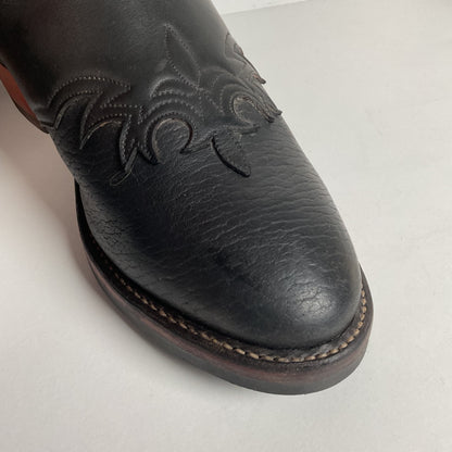 Tony Lama Bullhide Buckaroo Boots | USA Made | Collar Overlay | Men’s 9.5 EE