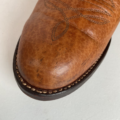 Vintage J. Chisholm Bullhide Roper Boots 9 D USA Made Original Box
