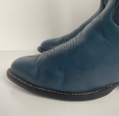 Vintage Tony Lama Gold Label Cowgirl Boots | Blue | Women’s 7.5 M