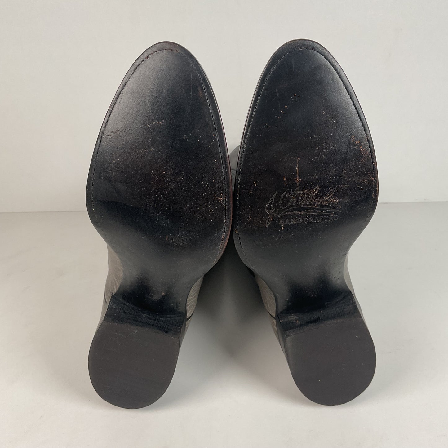 Vintage J. Chisholm Bullhide Cowboy Boots | USA Made | Grey | Men’s 8.5 D