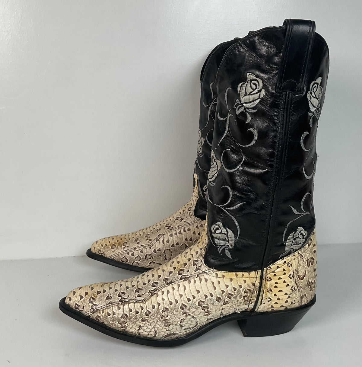 Vintage Code West Viper Snakeskin Cowgirl Boots | Exotic | Women’s 9 M