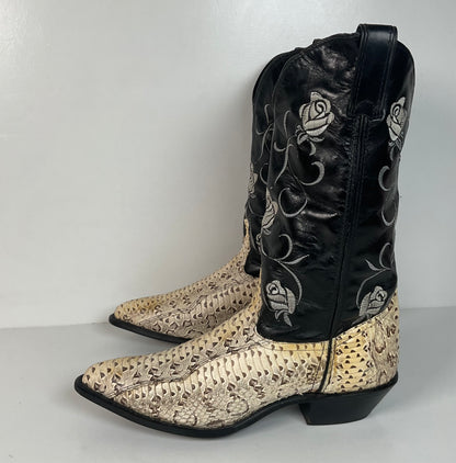 Vintage Code West Viper Snakeskin Cowgirl Boots | Exotic | Women’s 9 M