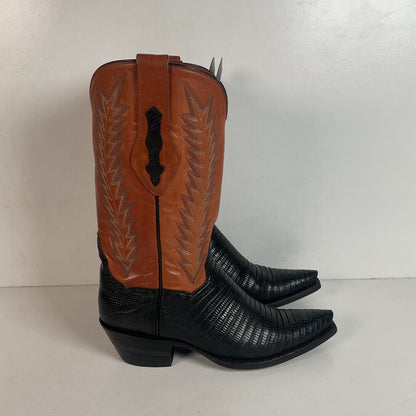 J. B. Hill Custom Cowgirl Boots | Teju Lizard | Style 12 | Women’s 6