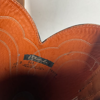 Vintage J. Chisholm Western Work Boots | USA Made | Pecan Taurus | Men’s 10 D