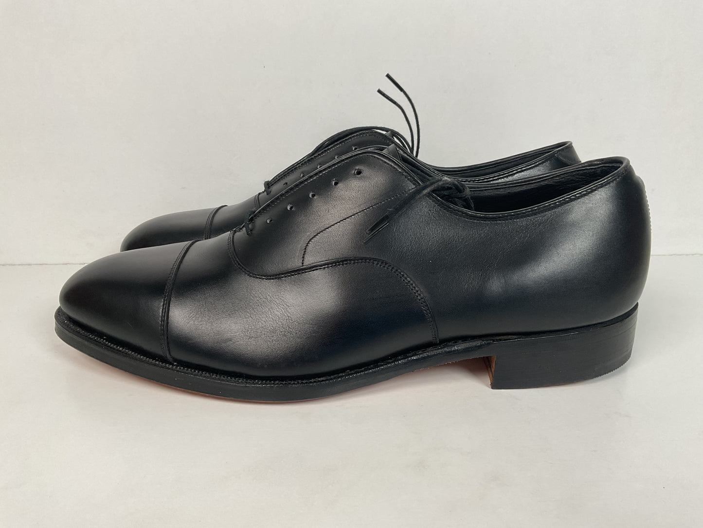 Vintage Johnston Murphy Cap Toe Oxford Shoes 11 D USA Made Crown Aristocraft