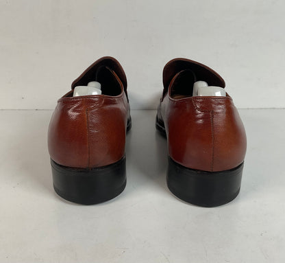 Vintage Florsheim Imperial Horsebit Loafers 9 C Burnished Brown