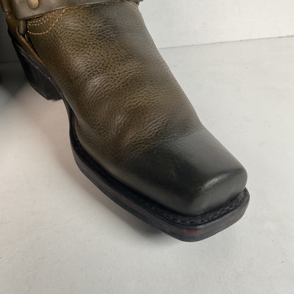 Women’s Frye 12 R Harness Boots 11 M Olive Brown Retired