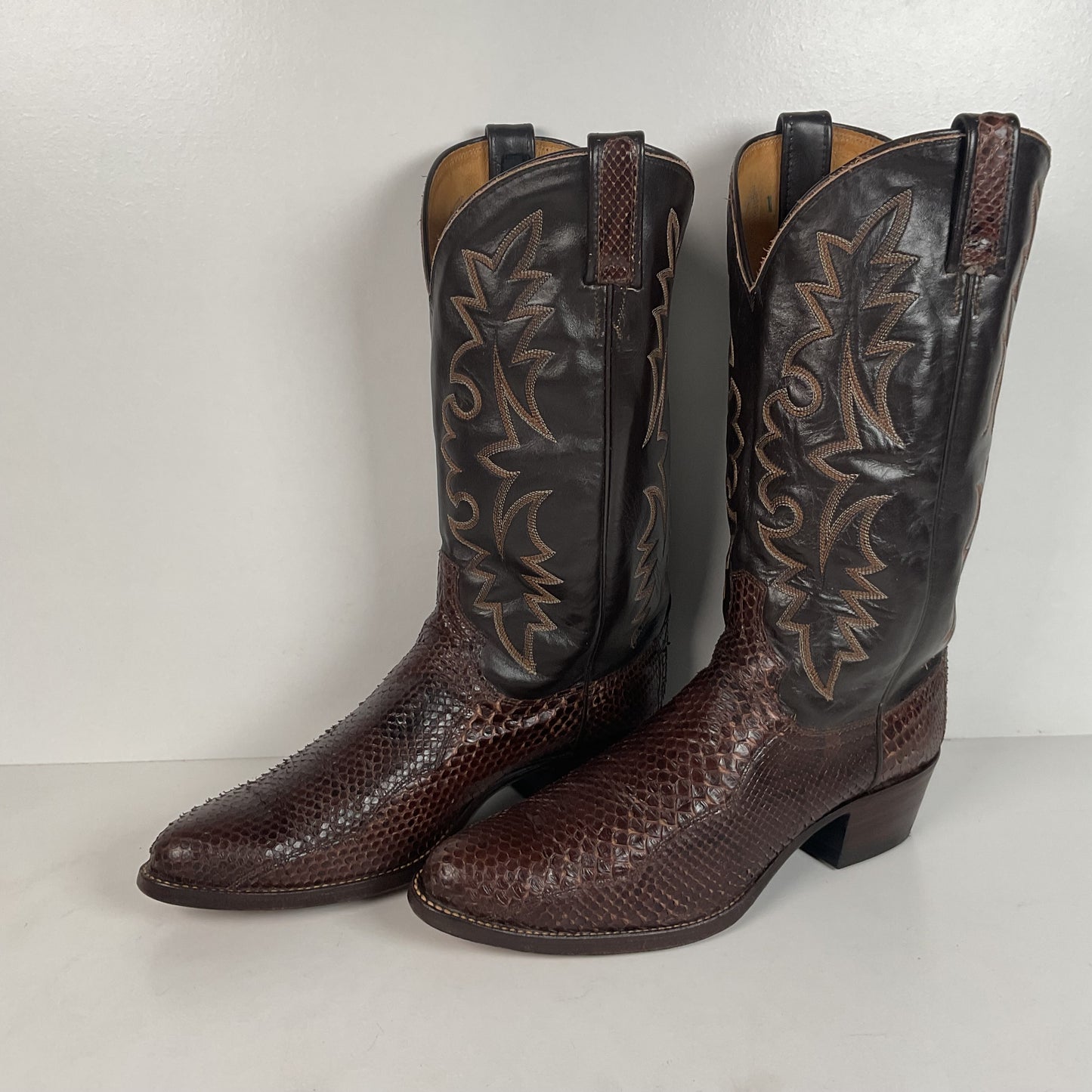 Vintage Dan Post Snakeksin Cowboy Boots | Exotic | USA Made | Men’s 9.5 D