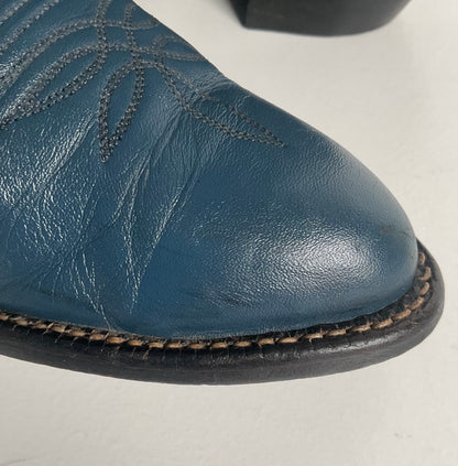 Vintage Tony Lama Gold Label Cowgirl Boots | Blue | Women’s 7.5 M