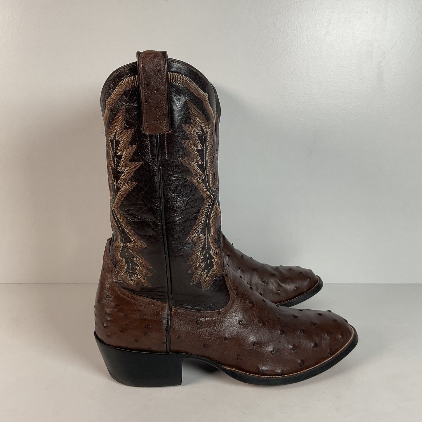 Mercedes Fort Worth Ostrich Quill Cowboy Boots | Custom | Exotic | Men’s 10
