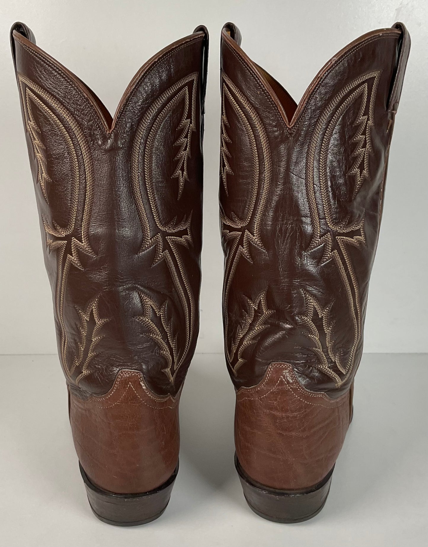 Vintage Tony Lama Gold Label Elephant Cowboy Boots 11 E Exotic