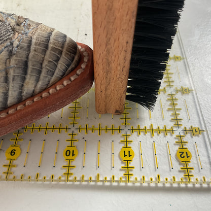 Dan Post Buckshot Lizard Cowgirl Boots 7.5 M Halloween Denim