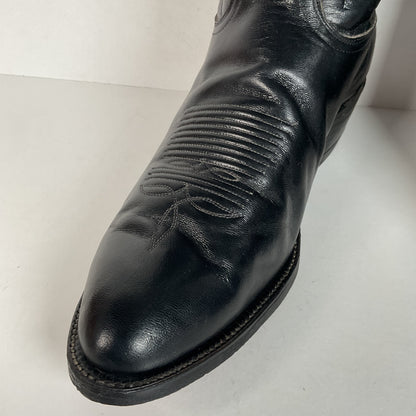 Vintage Tony Lama Cowboy Boots | Gold Label | Black | Extra Narrow | Men’s 11 A