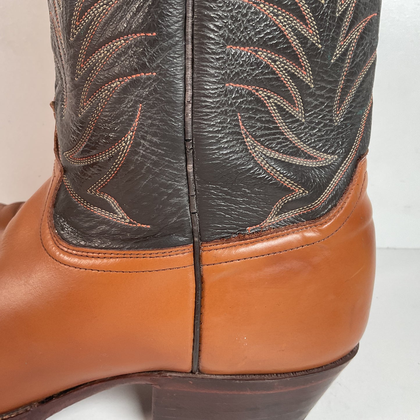 Vintage Justin Cowboy Boots | Calfskin | USA Made | Extra Narrow | Men’s 13 A