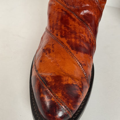 Vintage J. Chisholm Eel Skin Cowboy Boots | Exotic | USA Made | Men’s 8.5 D