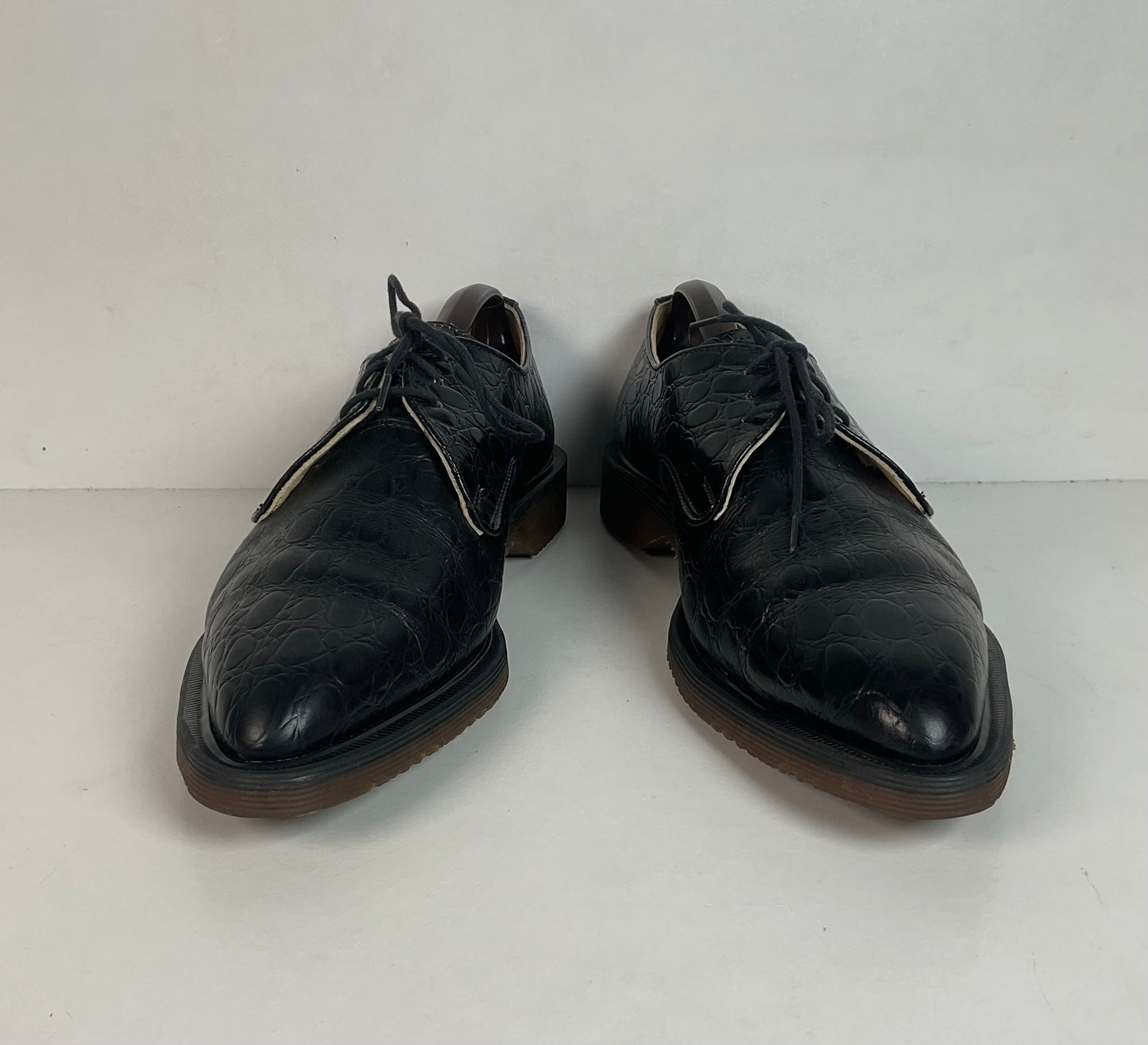 Vintage Dr. Martens Crocodile Embossed Derby Shoes Men’s 8 UK | 9 US England