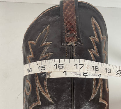 Vintage Dan Post Snakeksin Cowboy Boots | Exotic | USA Made | Men’s 9.5 D
