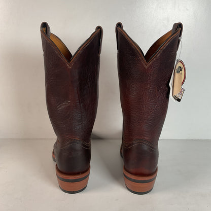 Chippewa Corbel Wellington Cowboy Boots | Bison Hide | USA Made | Men’s 8.5 D