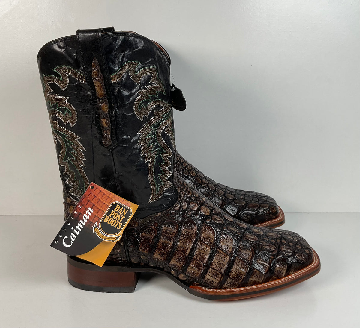 Dan Post Everglades Caiman Cowboy Boots | Exotic | Retired Model | Men’s 13 EW
