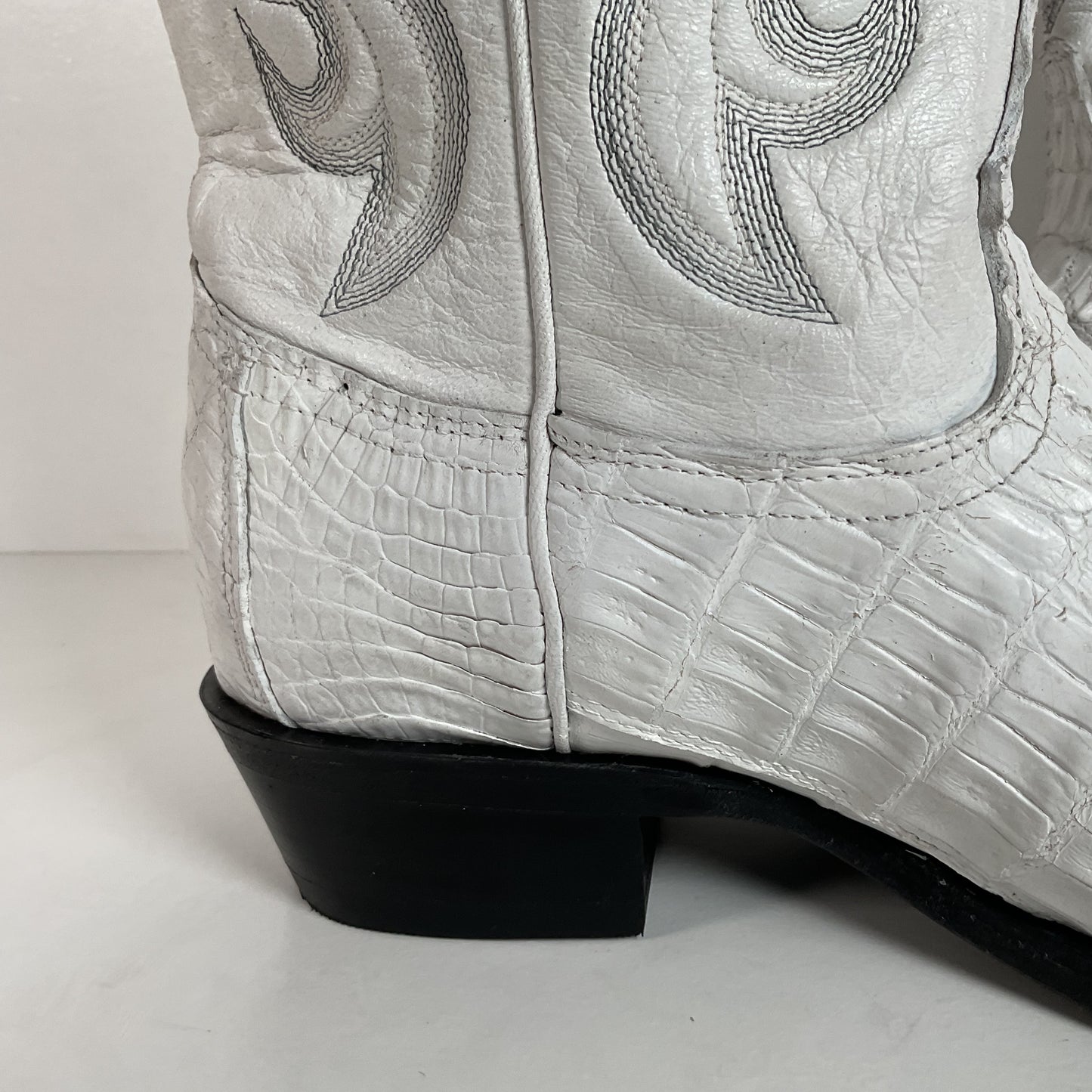 Los Altos Cowboy Boots | Crocodile Caiman Tail | Exotic | Men’s 7 EE | Women’s 8