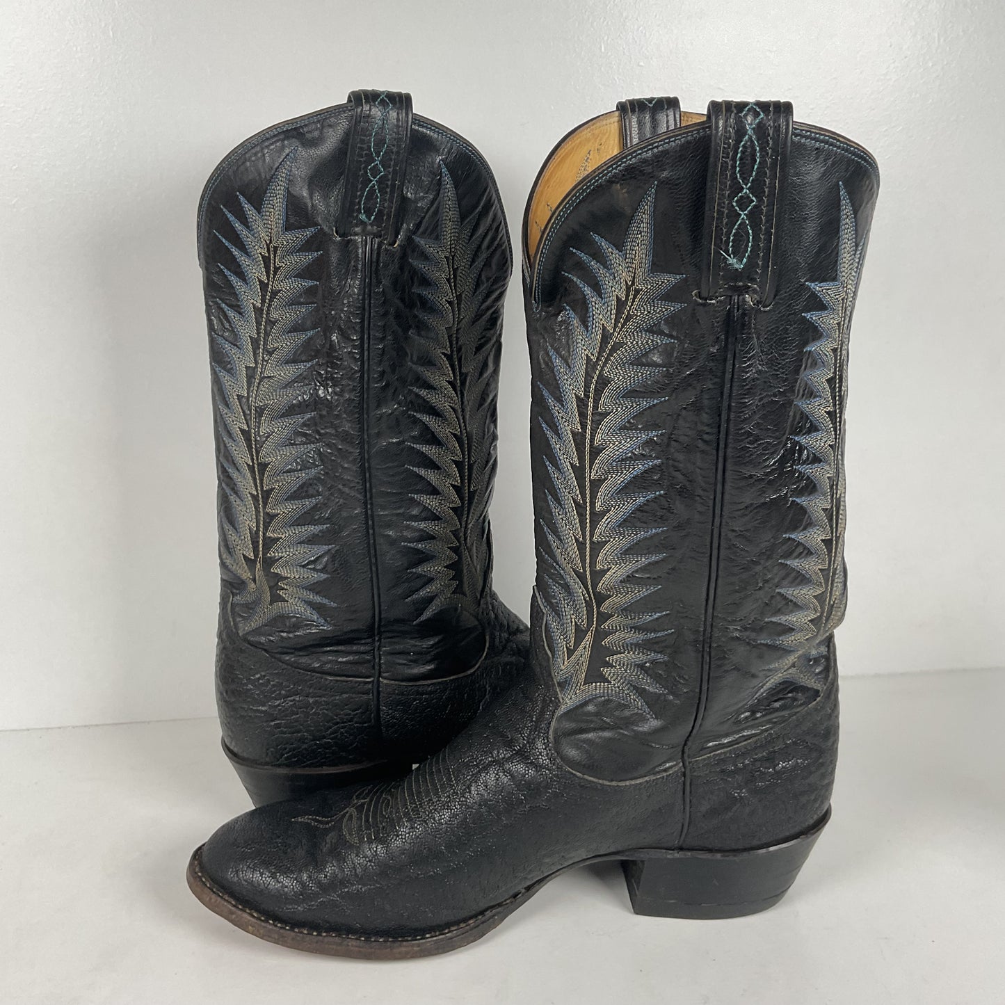 Vintage Tony Lama Cowboy Boots | Nocona Belt | Safari | Gold Label | Men’s 10 D