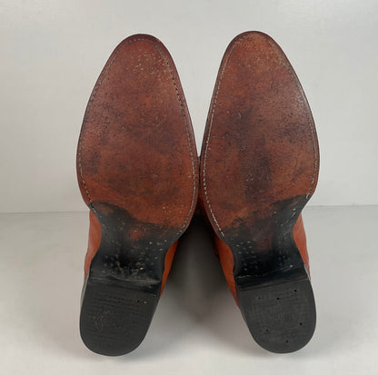 Vintage Tony Lama Smooth Ostrich Cowboy Boots | 1970s | Gold Label | Men’s 12 B