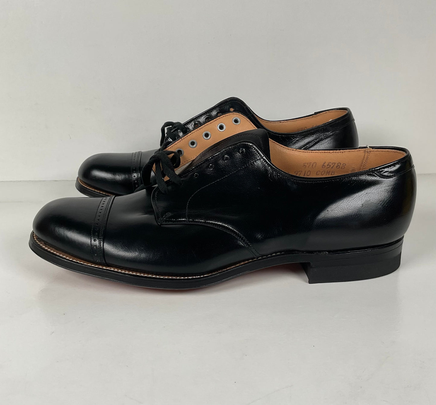 Vintage Cap Toe Derby Shoes | Connolly | 1950s | Men’s 7 E