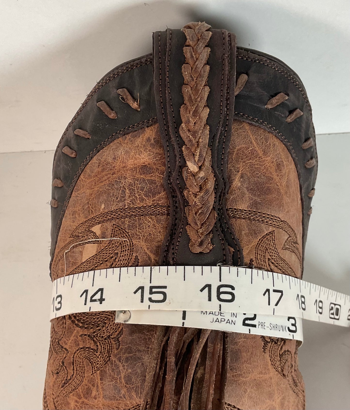 Lucchese Tucson Fringe Cowgirl Boots 9 B Wingtip