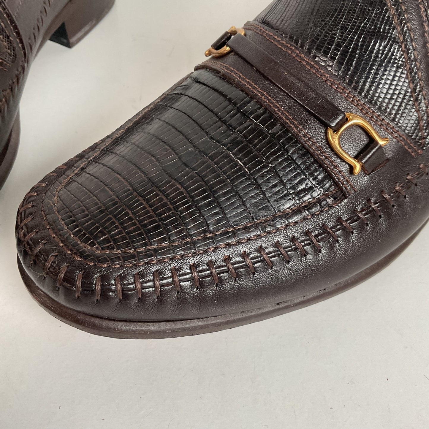 David Eden Lizard Loafers | Dark Brown | Men’s 10.5