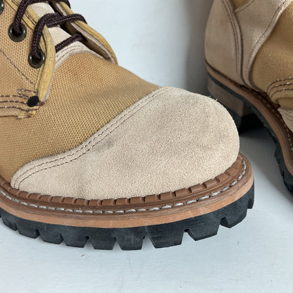 Vintage Georgia Safety Toe Combat Boots | Desert Suede | 5.5 E |Women’s 7