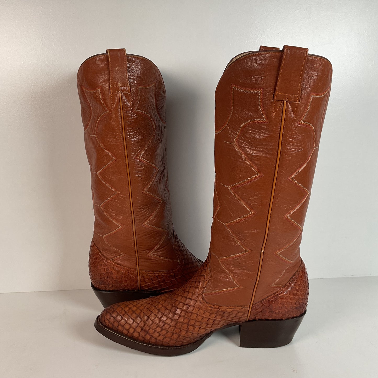 Vintage Anaconda Snakeskin Cowboy Boots | Exotic | Customized | Men’s 10.5