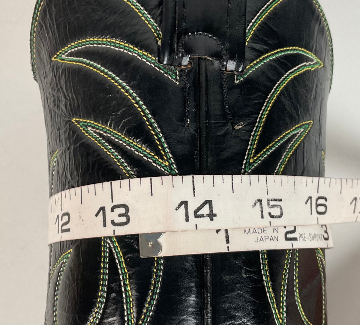 Vintage Nocona Cowboy Boots | 1970s | Black Calf | Men’s 7.5 D