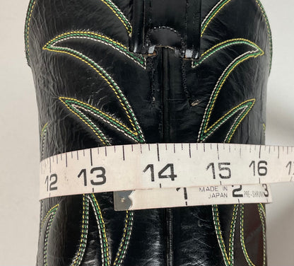 Vintage Nocona Cowboy Boots | 1970s | Black Calf | Men’s 7.5 D