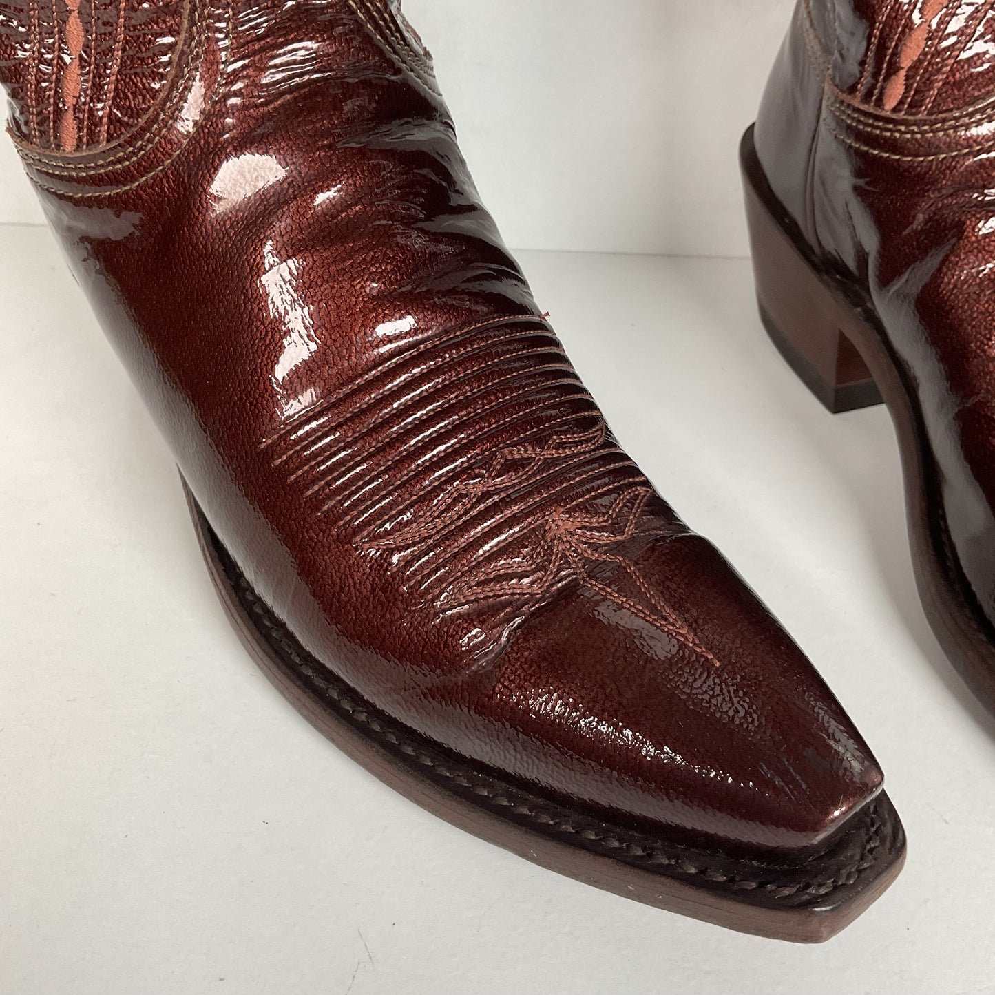 Lucchese 1883 Patent Leather Cowgirl Boots | USA Made | Women’s 6 B