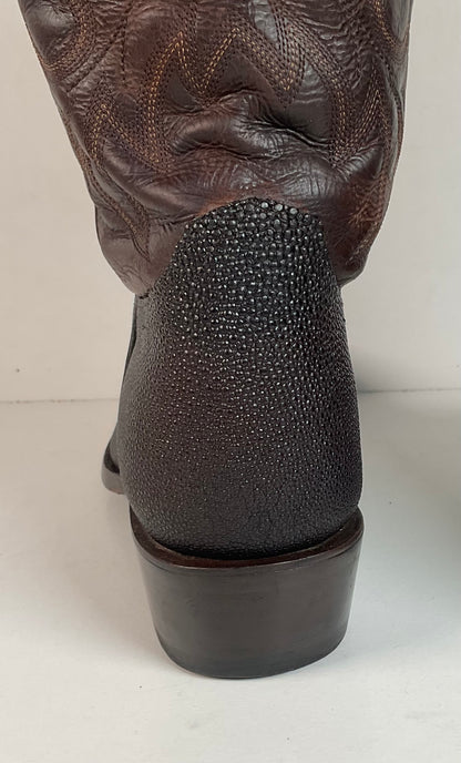 Alvies Rickshaw Stingray Cowboy Boots 10.5 E Exotic