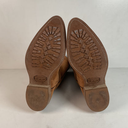 Wolverine Pigskin Suede Cowboy Boots 8.5 EE USA Made Rough Out