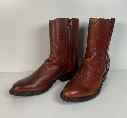 Lucchese Western Side Zip Boots | Ankle | Classics Handmade | 10.5 EE