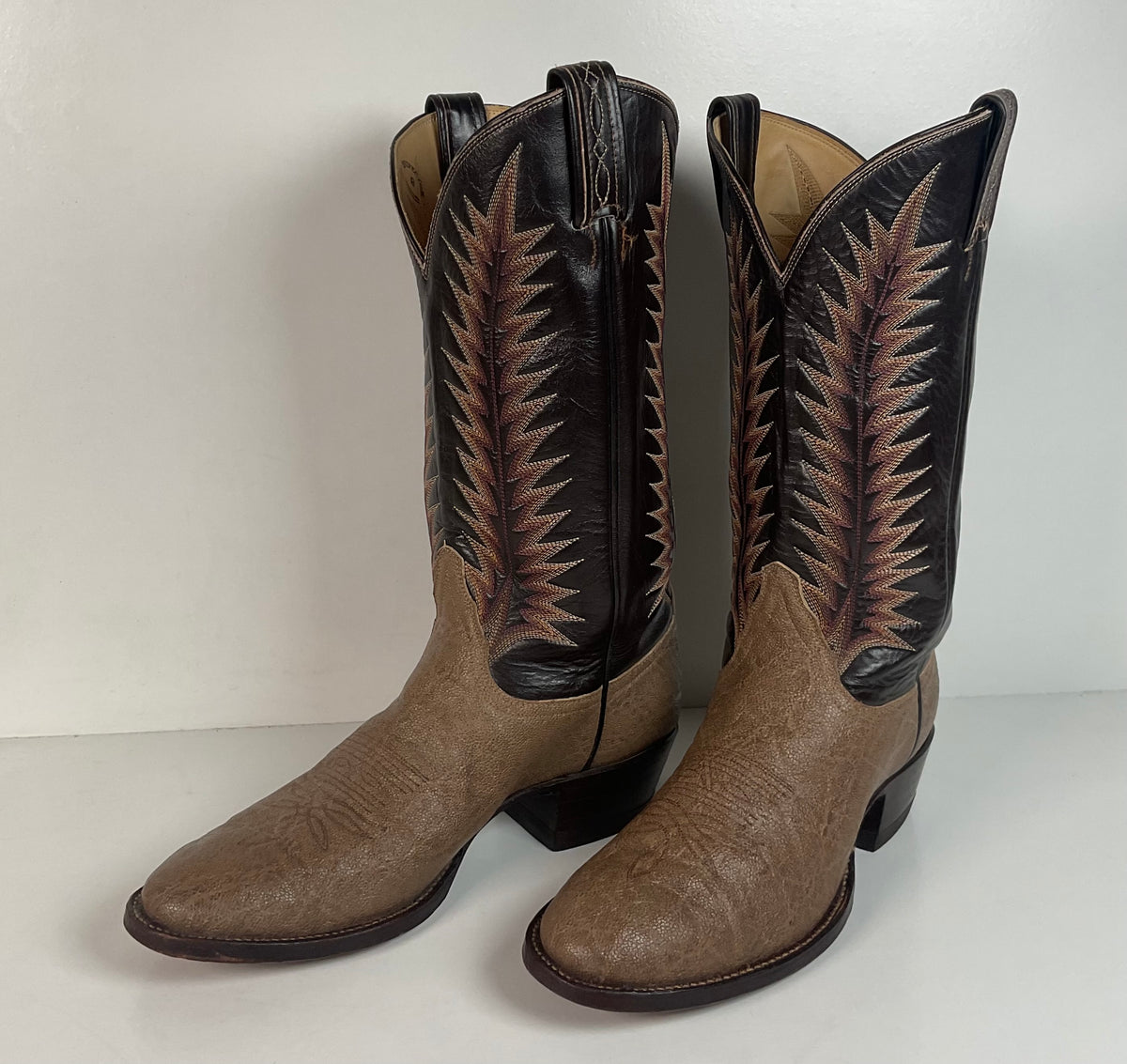 Vintage Tony Lama Elephant Cowboy Boots | Exotic | Gold Label | Men’s 9 D