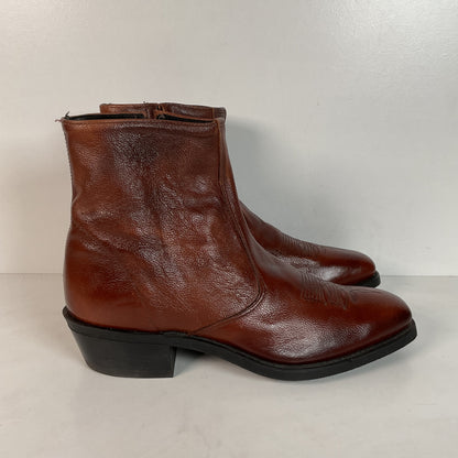 Vintage Laredo Western Ankle Boots | Side Zip | USA Made | Men’s 10.5 EE
